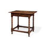 A William & Mary oak side table