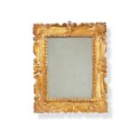 A Continental giltwood wall mirror