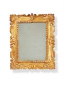 A Continental giltwood wall mirror