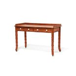 A Victorian pitch pine wash stand or dressing table