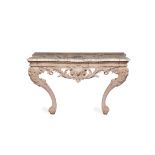 A George II painted console table