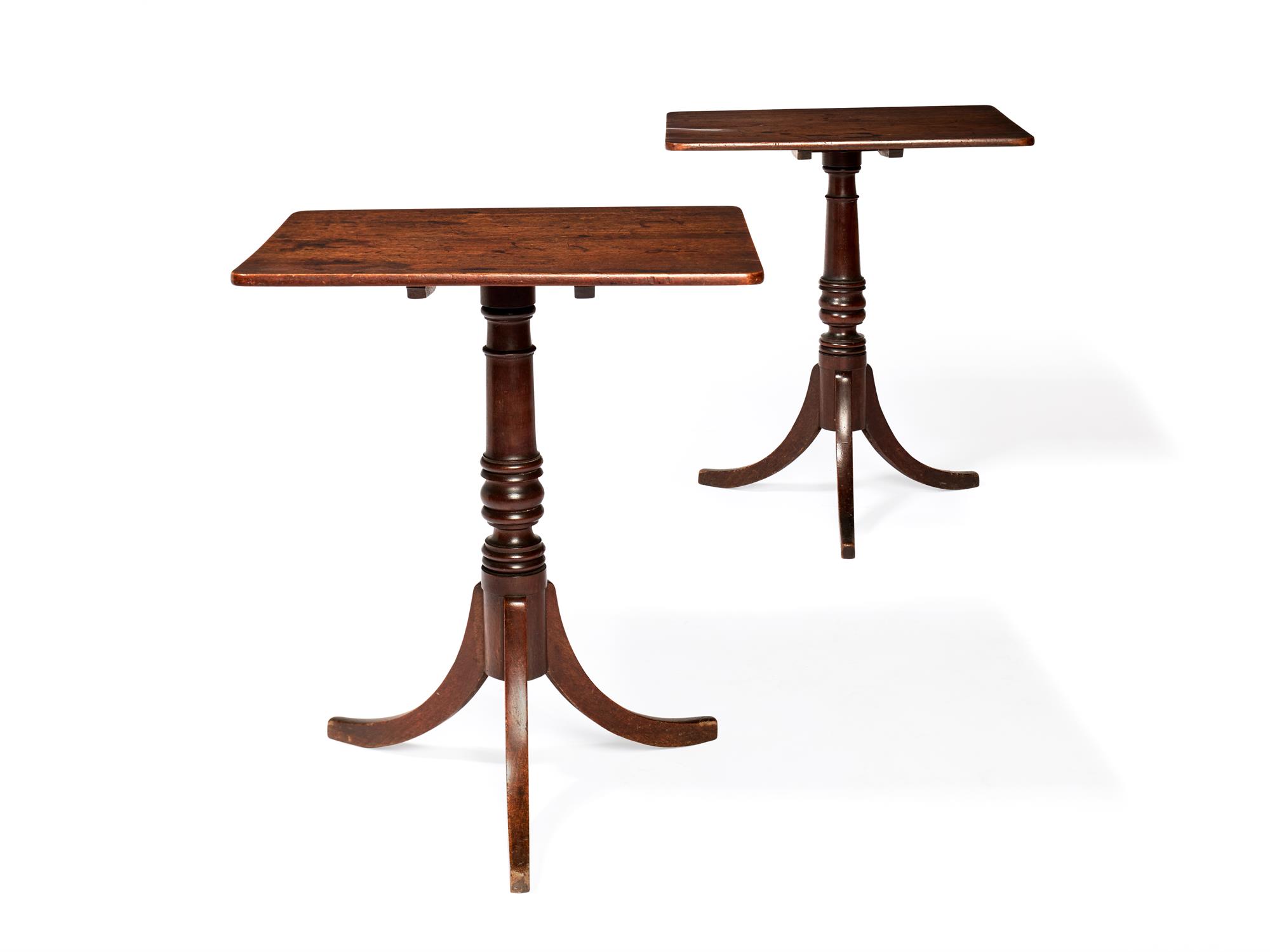 A near pair of Regency occasional tables