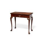 An Irish George II mahogany tea table