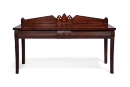 An Anglo-Indian exotic hardwood serving table