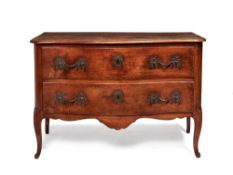 A French fruitwood commode