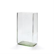 A very large glass Battery vase