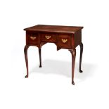 A George III walnut side table or 'lowboy'