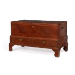 A George I oak mule chest