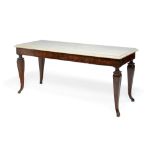 An Italian walnut console table