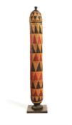 A Tanzanian polychrome painted quiver case