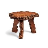 A burr elm stool