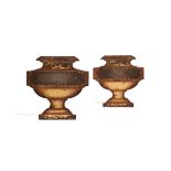 A pair of English or French toleware wall mounts