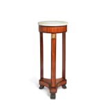 Y A Viennese satinwood and rosewood crossbanded pedestal table