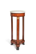 Y A Viennese satinwood and rosewood crossbanded pedestal table