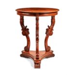 A Ceylonese hardwood centre table