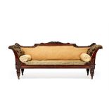 Y A George IV carved solid rosewood sofa frame