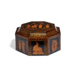 A fine Regency penwork box in Neoclassical style