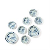 Nanking Cargo. A pair of Chinese blue and white dishes