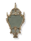 A George III Carton-pierre wall mirror