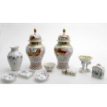 20th century Continental porcelain- including Herend vases