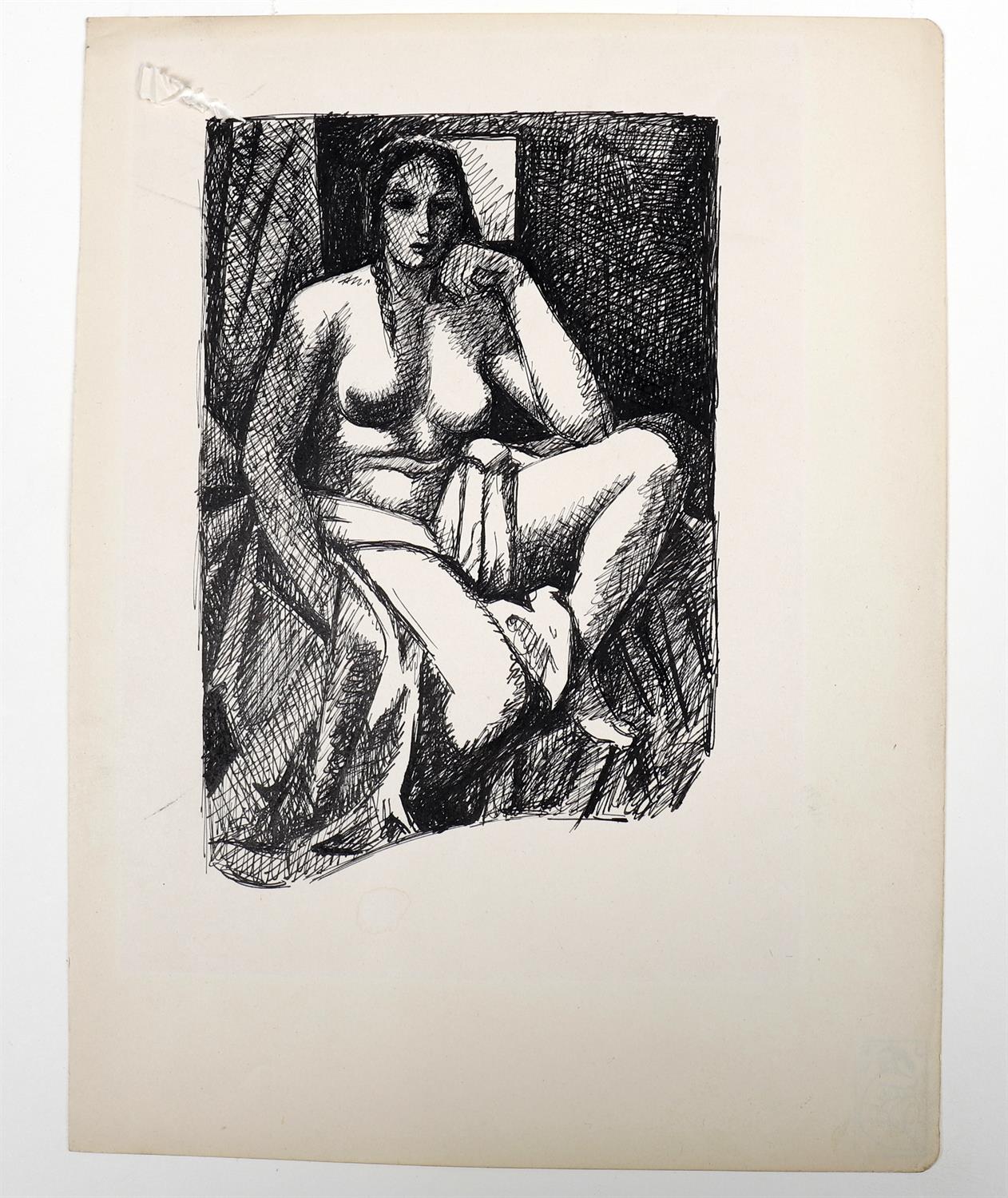 John Buckland Wright (1897-1954), Seated Nude