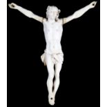 Y A carved ivory Corpus Christi