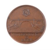 Switzerland, Bern, Opening of Nydeck Bridge 1844, bronze medal