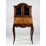 A 19th century figured walnut Bonheur du Jour