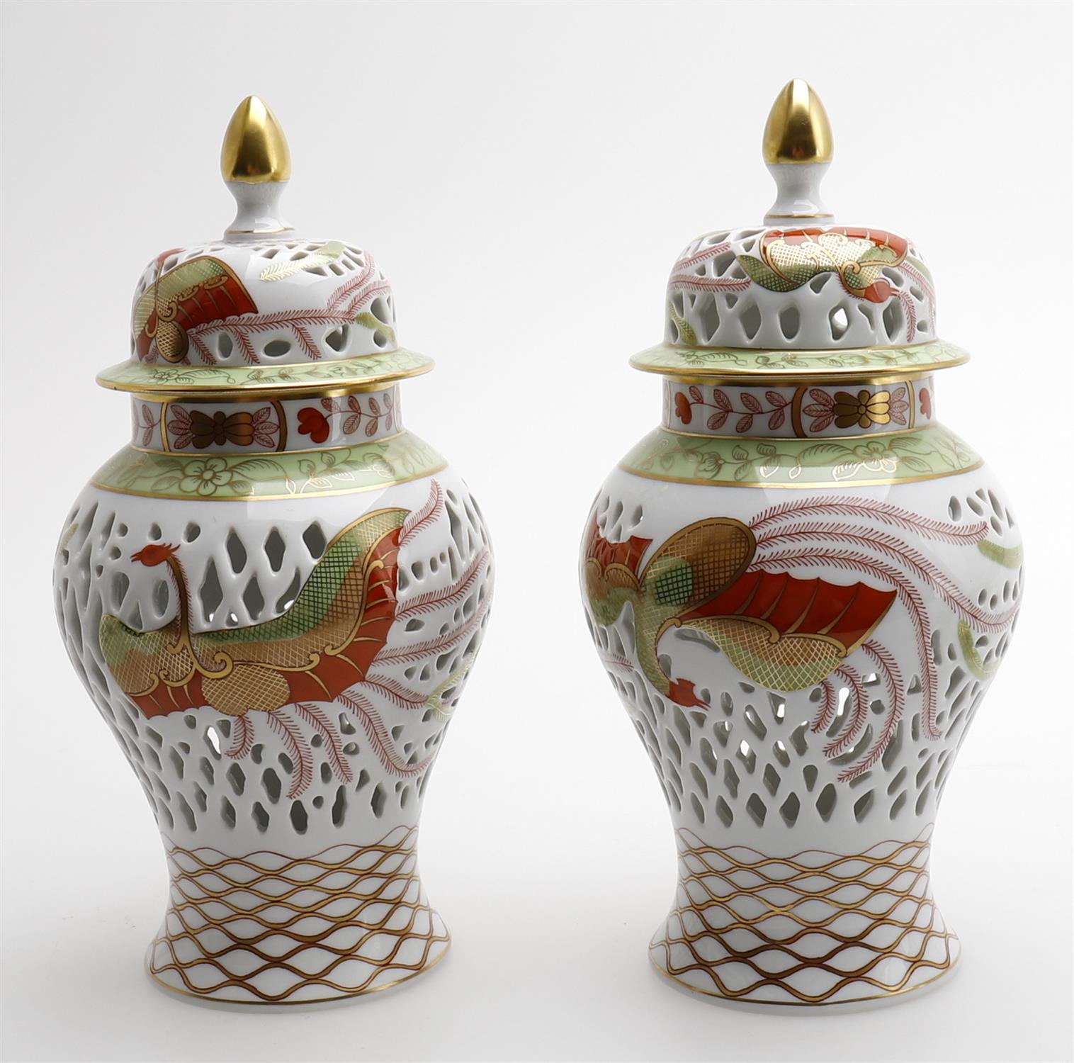 20th century Continental porcelain- including Herend vases - Image 3 of 8