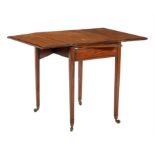 Y A Regency and later satinwood foldover table