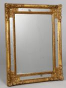 A 19th century giltwood mirror