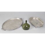 A mixed lot of decorative items to include a silver plated Argyle meat carving dish