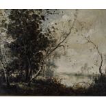 Follower of Corot, River landscape