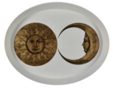 Piero Fornasetti- "Sole e Luna"- oval tray