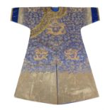 A Chinese Gold work Dragon robe