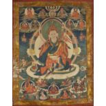 A Thang-ka depicting Padmasambhava