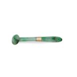 A Chinese Jadeite Ruyi Sceptre hair pin