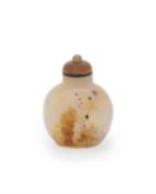 A Chinese shadow agate snuff bottle