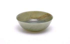 A Chinese jade spinach-green bowl