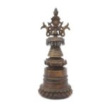 A copper alloy Stupa