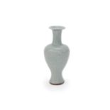 A Chinese celadon 'peony' glazed vase