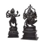 A bronze figure of Ganesha