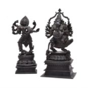 A bronze figure of Ganesha