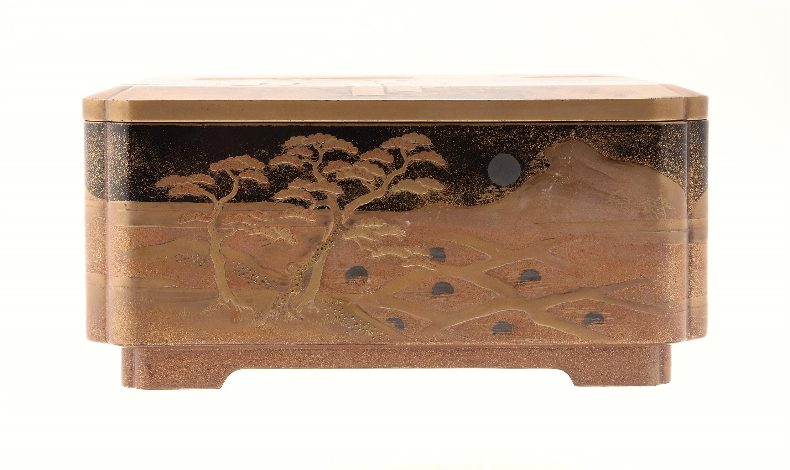 Three Japanese Lacquer Boxes and Covers - Image 7 of 9