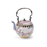 A Chinese canton enamelled teapot