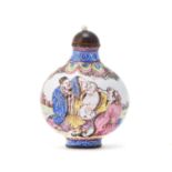 A Chinese famille rose enamel snuff bottle