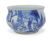 A Chinese blue and white bowl