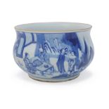 A Chinese blue and white bowl