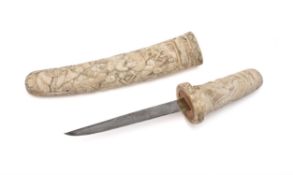 Y A Japanese Ivory Mounted Tanto