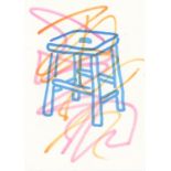 Ralph Anderson, Blue Stool, 2020